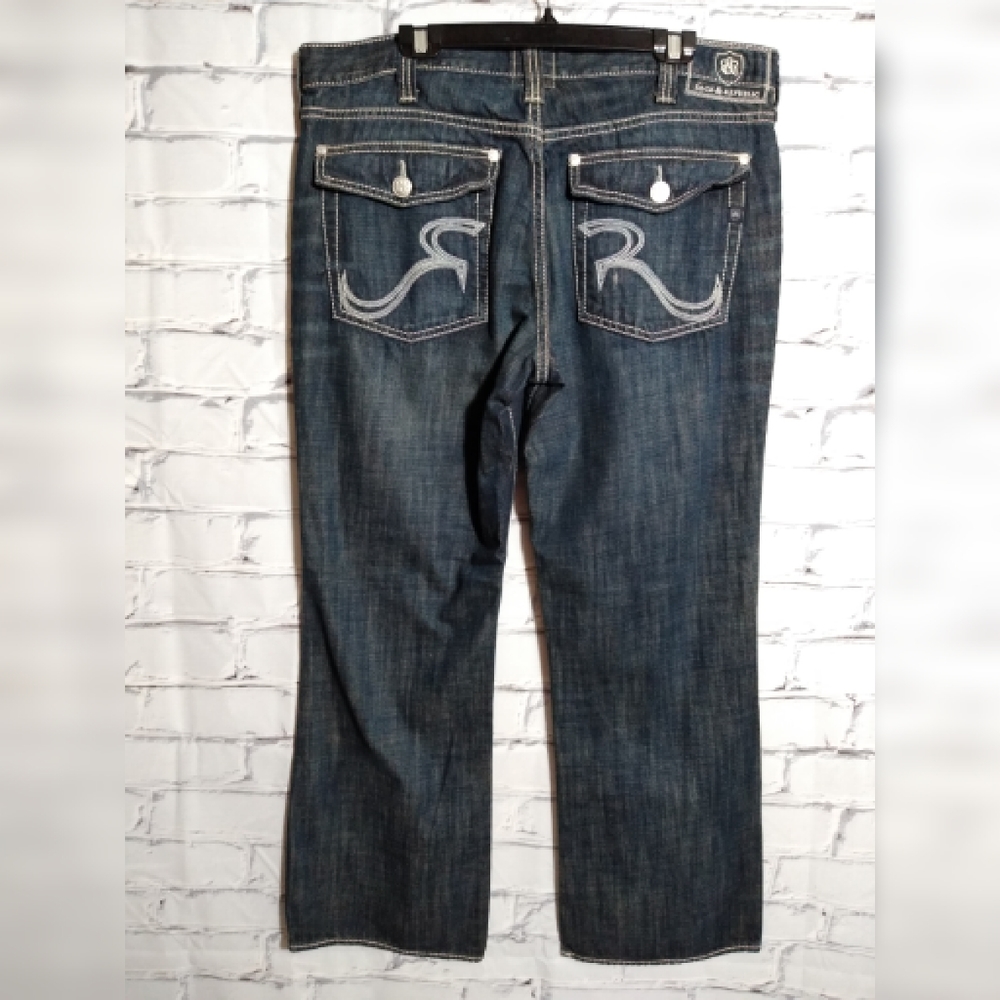Rock & Republic rebellion blue jeans size 38x30 - Picture 4 of 10